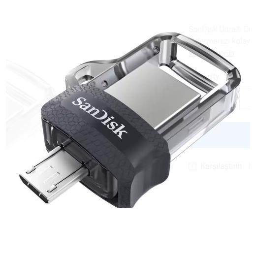 SanDisk Ultra Dual Drive SDDD3-064G-G46 64 GB Flash Bellek