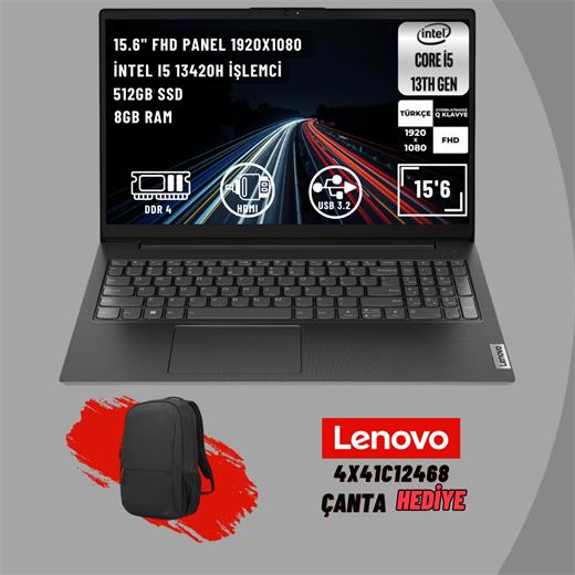 Lenovo V15 G4 IRU 83A10096TR i5-13420H 8 GB 512 GB SSD UHD Graphics 15.6