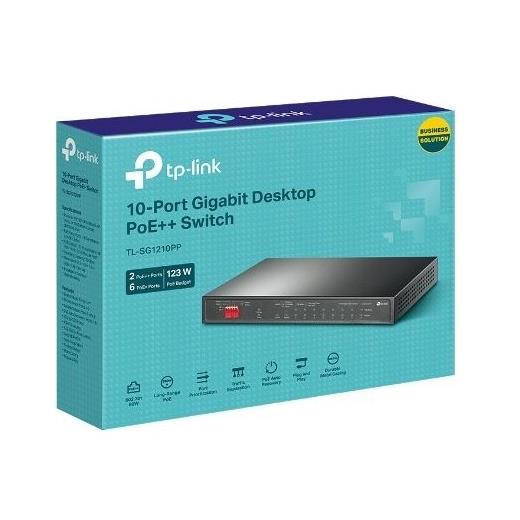 Tplink Festa Tl-Sg1210pp 123W 8Ge Poe Switch,2Ge Uplin Uplınk