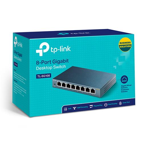 Tp-Link TL-SG108 8 Port Gigabit Yönetilemez Switch
