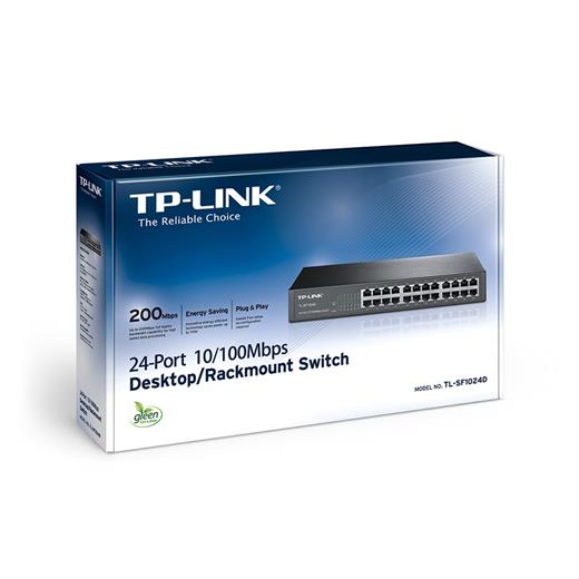 Tp-Link TL-SF1024D 24 Port 10/100 Yönetilemez Switch