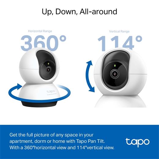 TP-Link Tapo C220 2K 360 Derece Gece Görüşlü IP Wi-Fi Güvenlik Kamerası