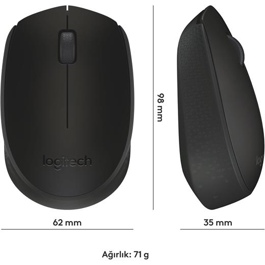 Logitech M171 910-004424 Siyah Optik Kablosuz Mouse