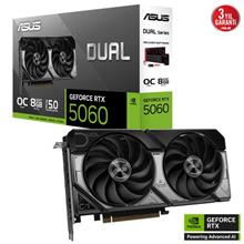 Asus RTX 5060 Dual OC Edition DUAL-RTX5060-O8G 128 Bit GDDR7 8 GB Ekran Kartı