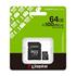Kingston Canvas Select Plus SDCS3/64GB Class 10 UHS-I U1 A1 V10 64 GB Micro SD Kart