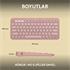 Logitech Pebble Keys 2 K380S 920-011861 Pembe TKL Q Kablosuz Klavye
